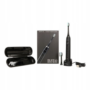 szczoteczka soniczna Shona Sonic black +2 końcówki