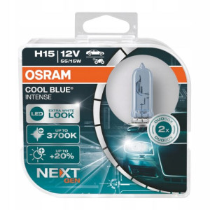 Żarówki H15 Osram Cool Blue Intense Next Gen +20%
