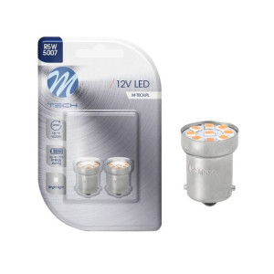 Żarówki R5w Led Ba15s 9xsmd Dioda Czerwona