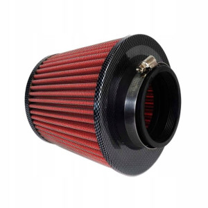Sportowy Filtr Powietrza Stożek Carbon +3 Adaptery