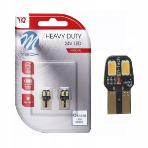 Żarówki W5w Led Osram T10 Dioda Biała 24v Tir