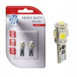 Żarówki W5w Led Canbus T10 Dioda Biała 24v Tir