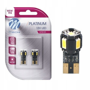 Żarówki W5w Led Ciepła Biała 5xsmd T10