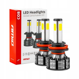 Żarówki H11/h8/h9 Led Cob 4side 12/24v 6500k Mocne