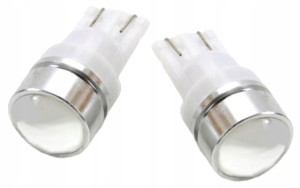 Postojówki W5w Led 1w Soczewka Diody T10 12v