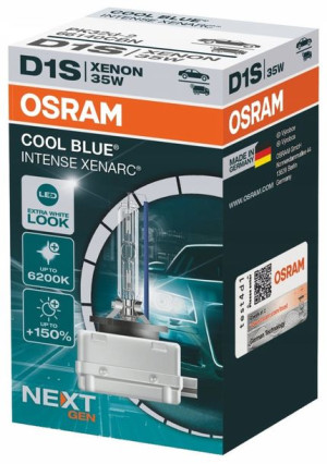 D1s Osram Cool Blue Intense 6200k +150% 66140 Cbn