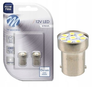 Żarówka R5w Ba15s M-tech Osram Led 8xsmd Biała