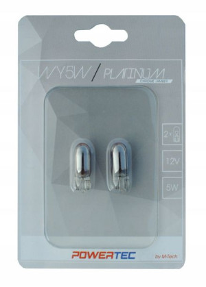 Żarówka WY5W T10 12V 5W Powertec Chrome Amber