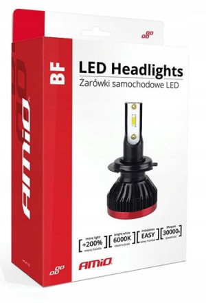 Żarówki H7 LED 50W 6000K+200% więcej światła