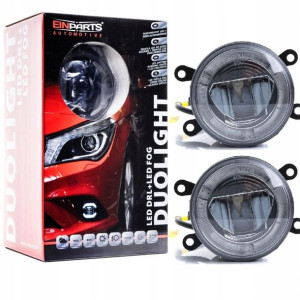 Halogen LED duolight żółty+światła jazdy dziennej