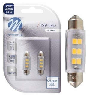 Dioda LED L091 - C5W 41mm 6xSMD2835 biała