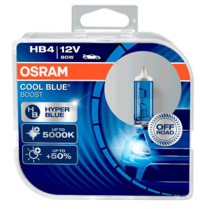 Osram 2x Hb4 Xenon Look 5000k Cool Blue Hyper +50%