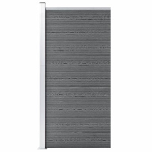 Panel ogrodzeniowy z WPC, 95x186 cm, szary