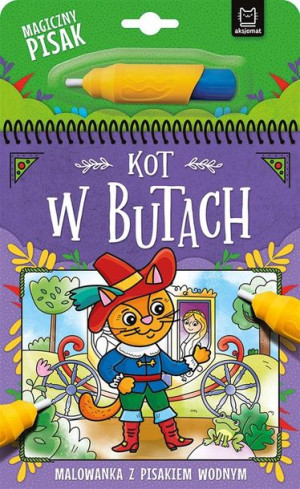 Kot W Butach Malowanka Z Pisakiem Wodnym Książka