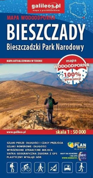 Mapa Tur Bieszczady Bieszczadzki Park Książka