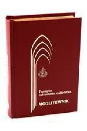 Modlitewnik Bordo Pamiątka Sakramentu Małżeństwa