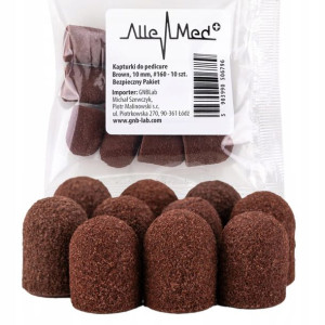 10x KAPTUREK ścierny frez do pedicure 10mm #160