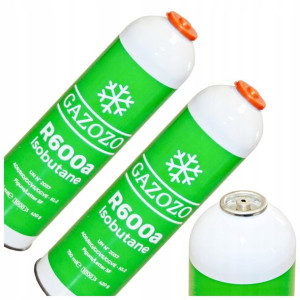 2x IZOBUTAN R600a GAZ Czynnik Chłodniczy 420g