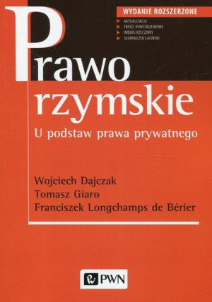 Prawo Rzymskie Książka Pwn