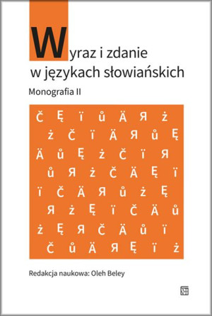 Wyraz I Zdanie W Językach Słowiańskich Monografia