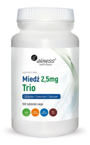 Aliness Miedź Trio 2,5 mg x 100 VEGE tab.