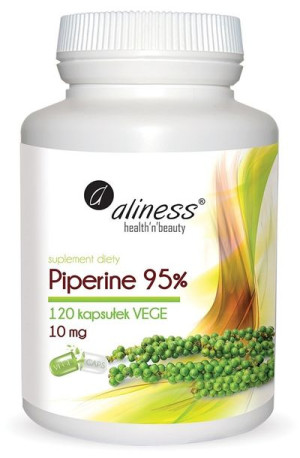 Aliness Piperine 95% 10 mg x 120 caps.