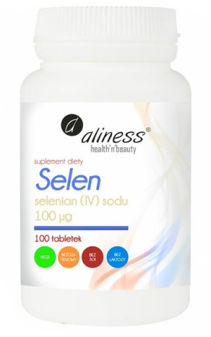 Aliness Selen Selenian IV Sodu 100ug 100 vege tabs.