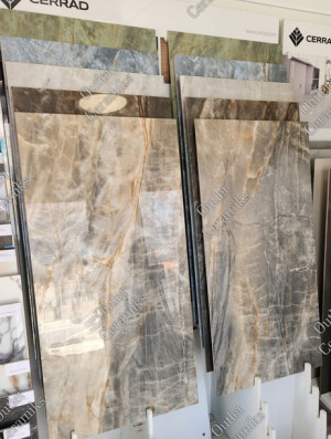 Płytki łazienkowe polerowane kamień 120x60 Brazilian amber Cerrad