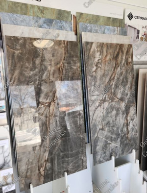Płytki łazienkowe polerowane kamień 120x60 Brazilian Black Cerrad
