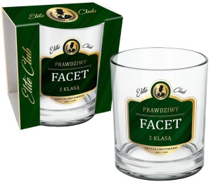 Szklanka Do Whisky - Elite Club Prawdziwy Facet Z Klasą