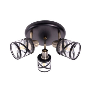 Altalusse lampa sufitowa INL-6146C-03 Antique Brass & Wengue