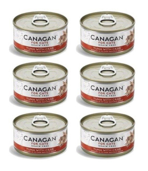 Canagan karma dla kotów tuńczyk z krabem w sosie własnym 6x75g