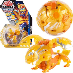 Bakugan Evolutions Figurka Bitewna True Metal Platinum Neo Pharol i Karty