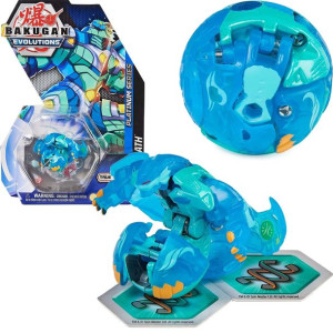 Bakugan Evolutions Figurka Bitewna True Metal Platinum Wrath i Karty
