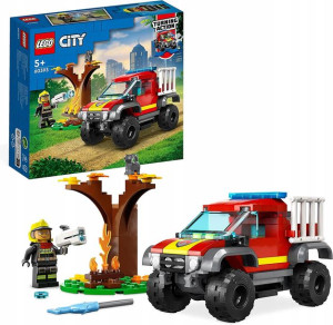 LEGO City Wóz strażacki 4x4 misja ratunkowa 60393