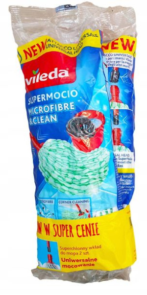 Vileda Supermocio 2 Szt. Wkład Do Mopa Microfibre