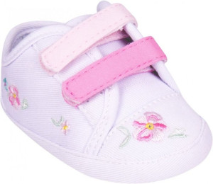 Buty dla dziewczynki 0-6m na podwójny rzep 3749