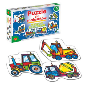 ALEXANDER Puzzle dla maluszków - maszyny budowlane