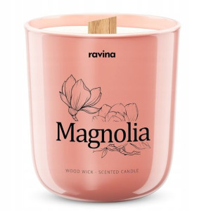 Magnolia - Sojowa Świeca Zapachowa w szkle