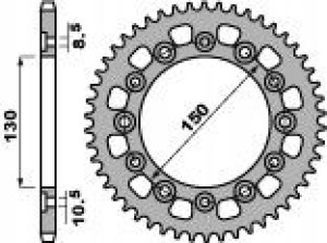 Pbr Zębatka Tylna 4309 48 Honda Nx 650 91-94 (+1)
