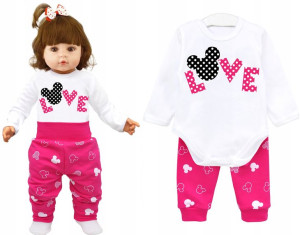 Komplet dziecięcy 2 cz Love Myszka Minnie r. 104