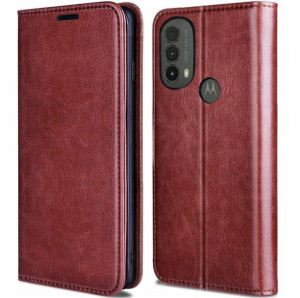 Etui Kabura Skórzana Do Motorola Moto E20 E30 E40