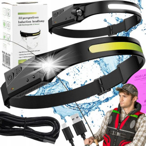 Mocna Latarka Czołowa 9w1 Ultra Led Xenon Oryginał