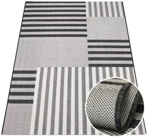 Dywan Jeans tkany na płasko 11 szary / antracytowy 80x150