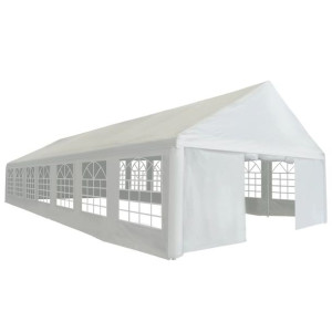 Namiot imprezowy z PE, 6 x 14 m, biały