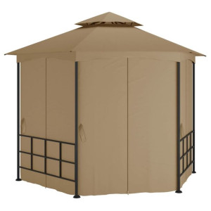 Altana ze ściankami, 3,1 x 2,7 m, kolor taupe