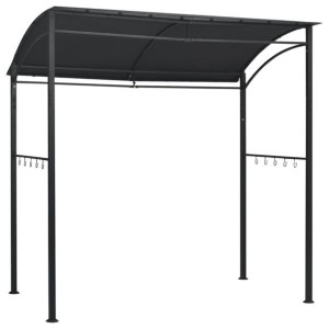 Altanka nad grill, 215x150x220 cm, antracytowa, stal