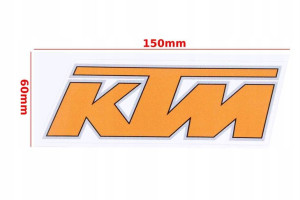 Naklejka Ktm Pomarańczowa Duża