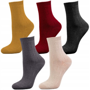 5x Skarpety Damskie Bawełniane Skarpetki 39-41