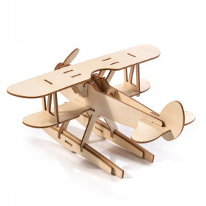 Drewniane Puzzle 3d Little Story Model Samolot Diy